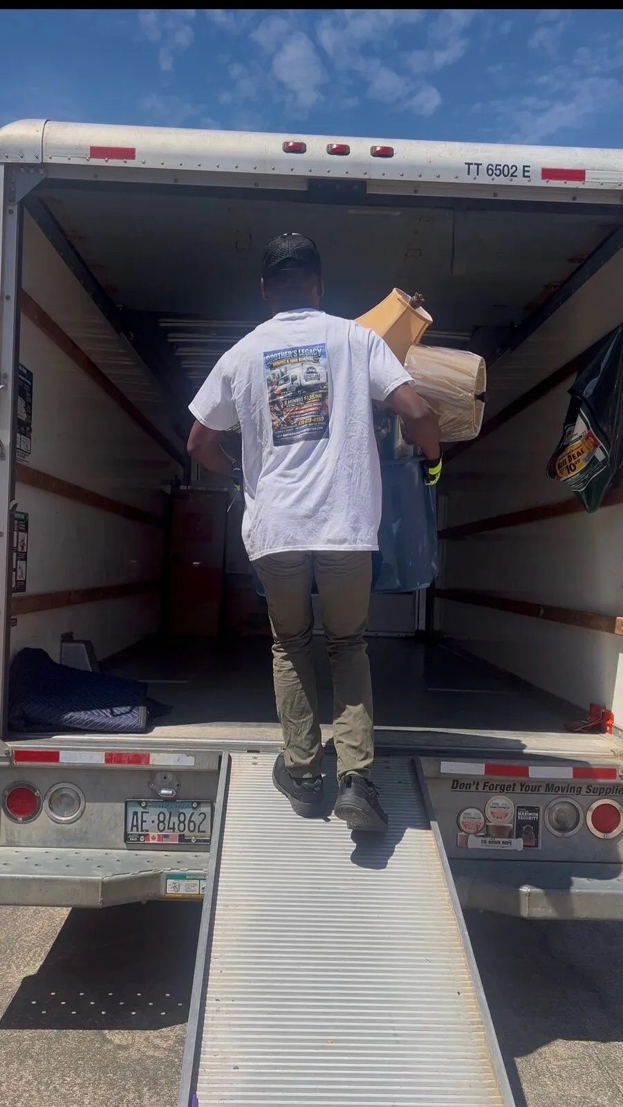 The Brothers Legacy crew loading a moving truck in Metro Atlanta
